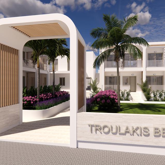 Aparthotel Troulakis beach i Chania - Agia Marina, Grækenland